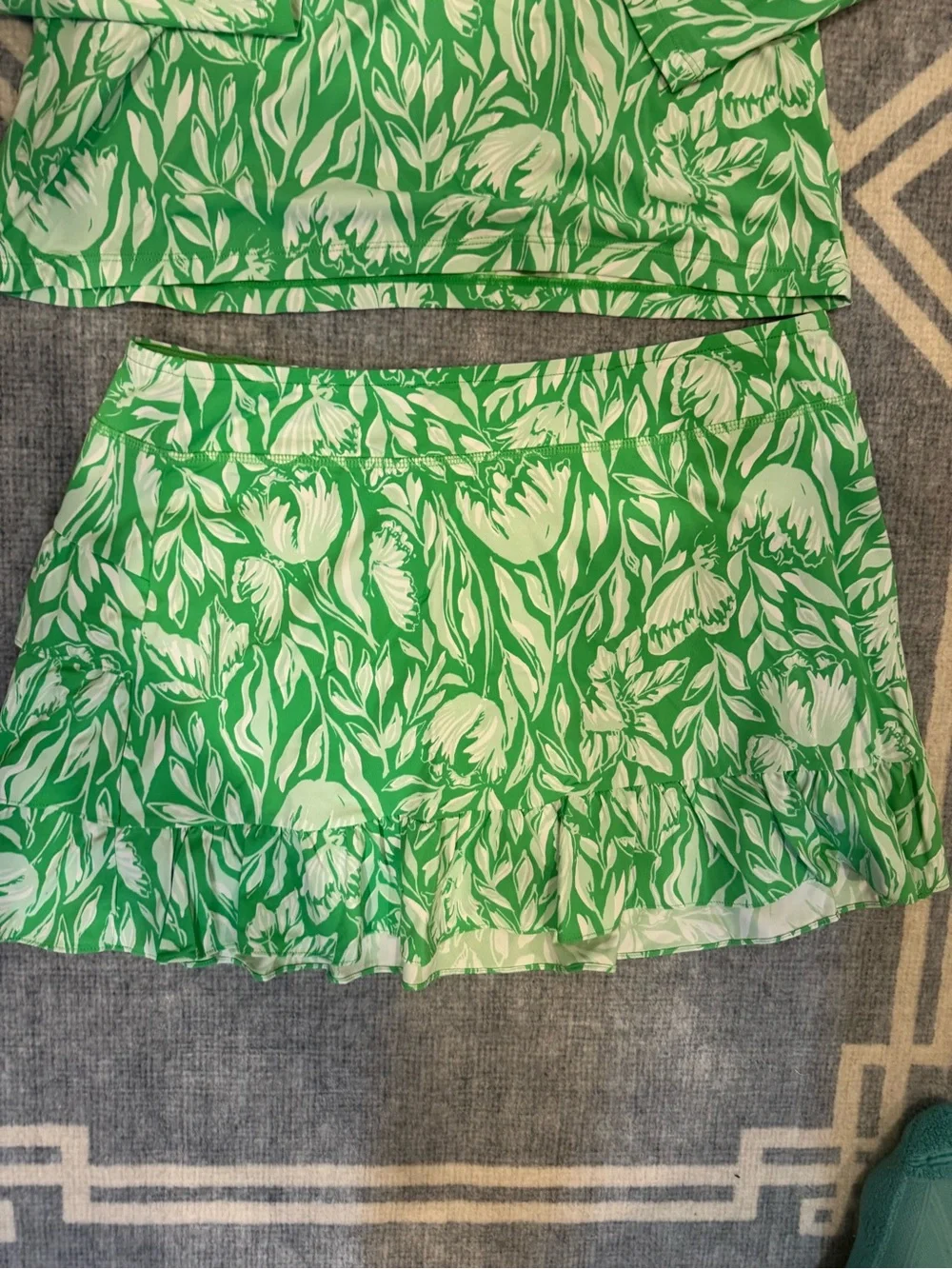 Lilly Pulitzer Luxletic Tulip to Tango Cascadia Skort Set NWOT